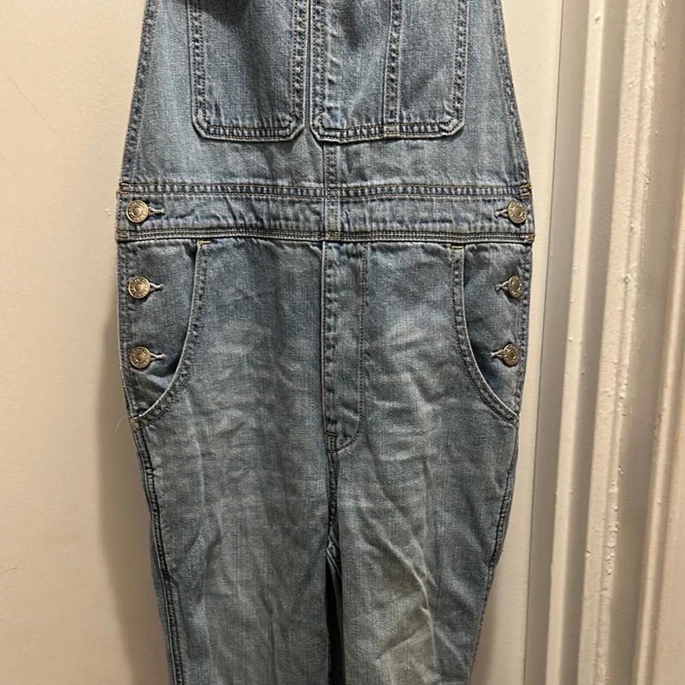 American Eagle Outfitters Blue Denim Jumpsuit Casual Style - Preloved